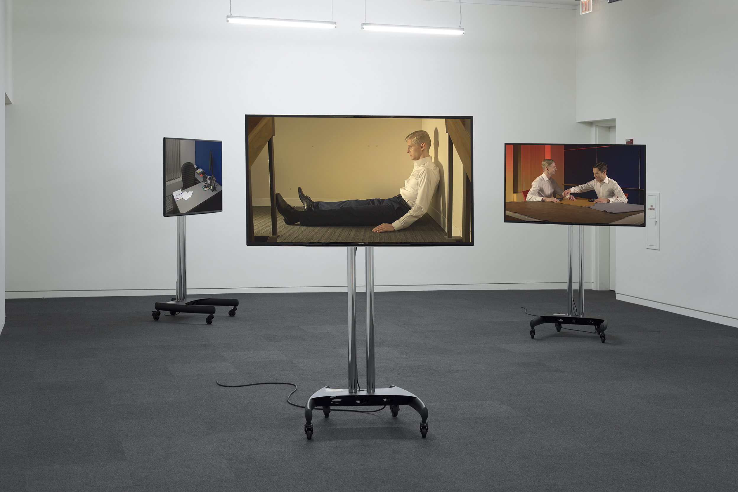installation view of drama by Geof Oppenheimer 2014